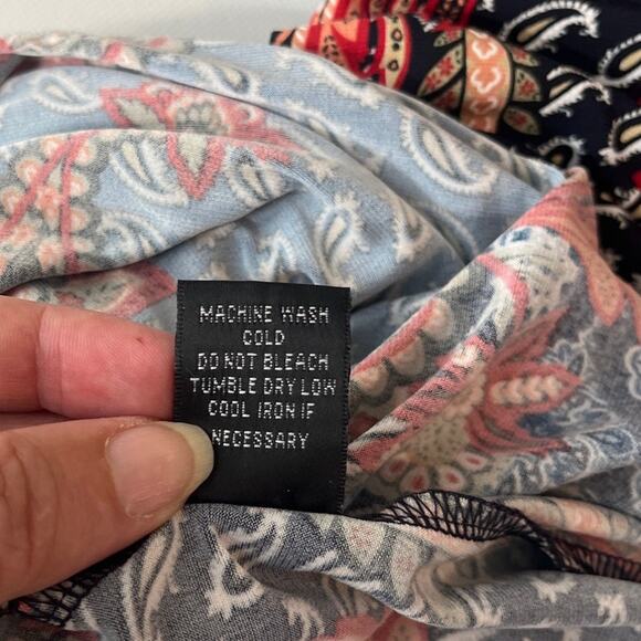 Glamour Boho Maxi Dress Sz 4P Paisley Patchwork Pleated Festival Western Hippie - Picture 9 of 10